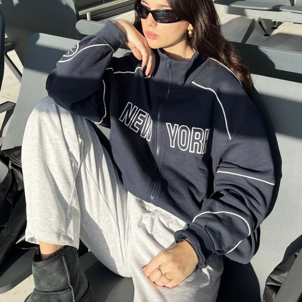 SUBDUED New York Zip-Up Sweat